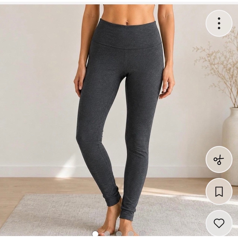 Spanx Look at Me Now Seamless Leggings Charcoal Heather Gray High Waist Large